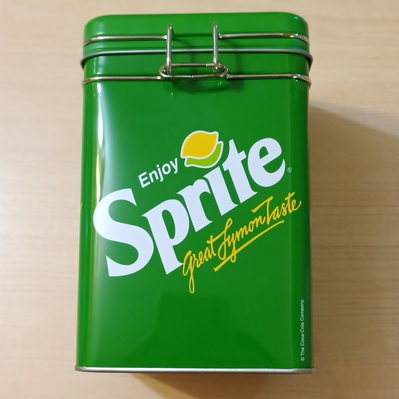 Coca Cola Sprite Kitchen Tin Storage Canister Cookie Jar Tea - Picture 4 of 12